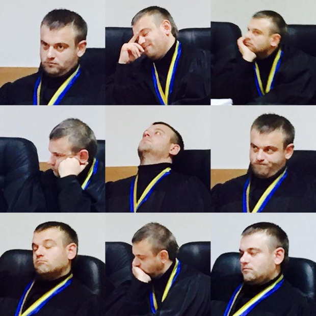 Суддя на засіданні суду над російськими ГРУшниками. Фото: Facebook