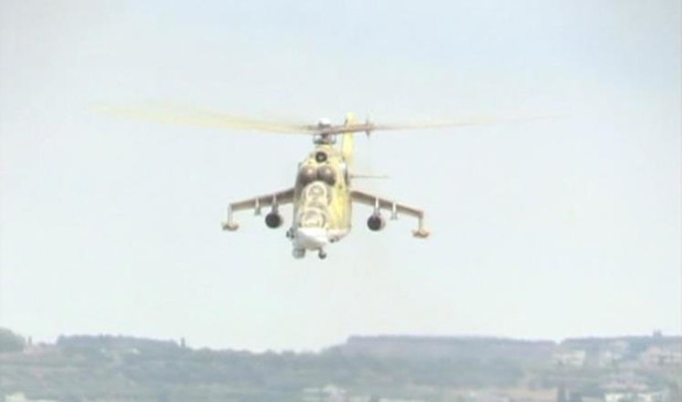 Російський вертоліт у Сирії.