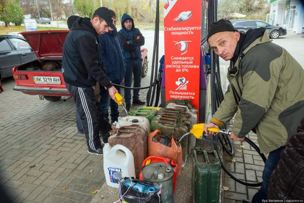У Криму не вистачає бензину. Фото:Livejournal