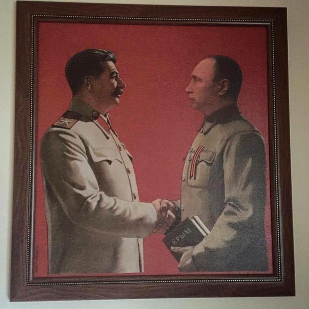 Путін зі Сталіним. Фото: ЖЖ