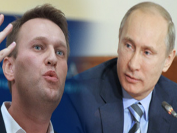 Навальний і Путін. Ілюстрація:inosmi.ru