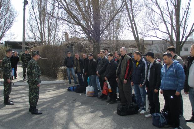 Мобілізовані у військкоматі. Фото: mil.gov.ua.