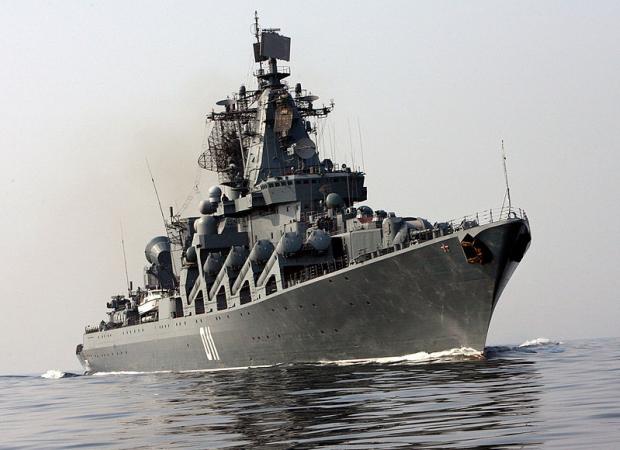 Російський ракетний крейсер "Варяг". Фото: Вікіпедія.