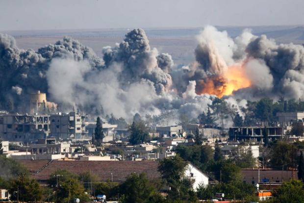 Бомбардування Сирії росіянами. Фото: соцмережі.