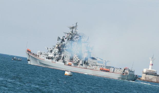 Російський військовий корабель обстріляв турецьких рибалок. Фото: rusjev.net.