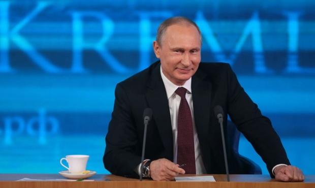 Прес-конференція Володимира Путіна. Фото: www.sarbc.ru.