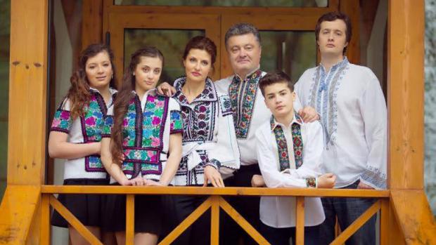 Петро Порошенко з родиною. Фото: соцмережі.
