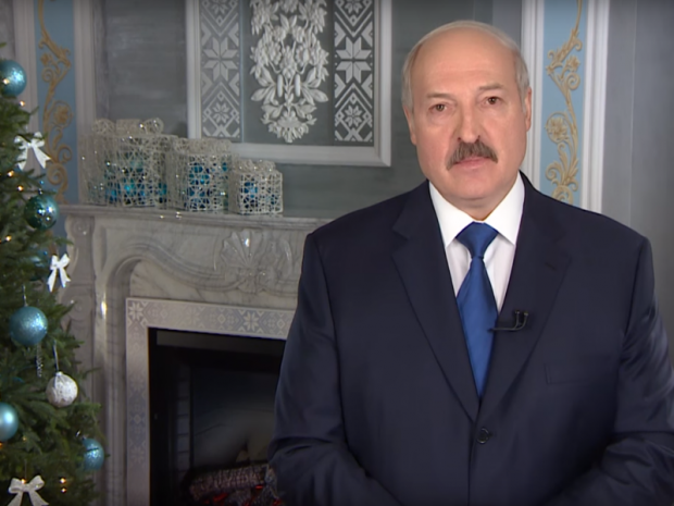 Олександр Лукашенко у новорічному зверненні до білоруського народу. Фото: скрін відео