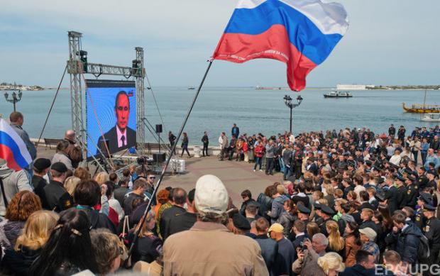 Результатам соцопитування, яке провели в Криму, не вірить 86% росіян. Ілюстрація:nv.ua