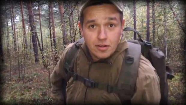 Російський бойовик Павло Буланов. Фото: скріншот з відео.