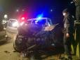 Неймовірно: П'яний бос поліції закарпатського райцентру протаранив стіну в Мукачевому
