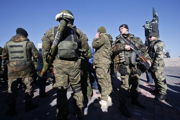 Бойовики на Донбасі. Фото: ukr-time.in.ua.