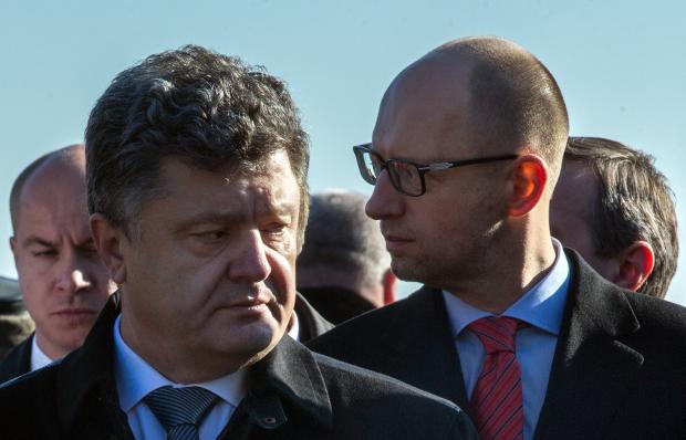 Протистояння з Яценюком підштовхує Порошенка піти на розпуск парламенту. Ілюстрація:focus.ua