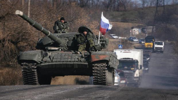 Російський танк в Україні. Фото: svidok.ua.