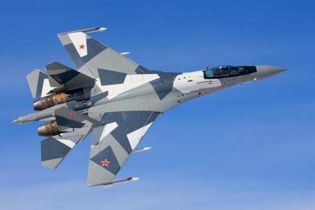 Новітній російський винищувач Су-35С. Ілюстрація:vidomosti-ua.com