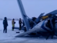 Розірвало на шматки: з'явилося відео з місця катастрофи російського літака