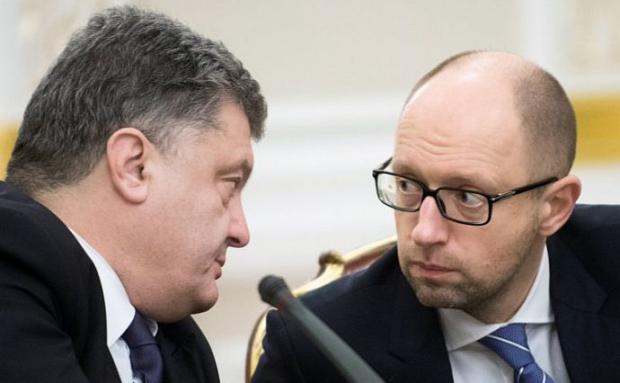 Петро Порошенко та Арсеній Яценюк. Фото: novosti-n.org.