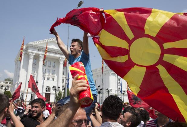 Протести у Македонії. Фото: news.viratu.com.