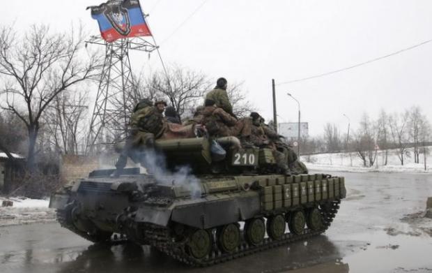 Російські бойовики під Горлівкою. Фото: www.rbc.ua.