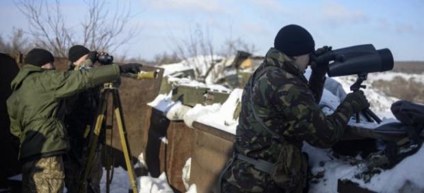 Російські військові на околицях Донецька. Фото: ukranews.com.