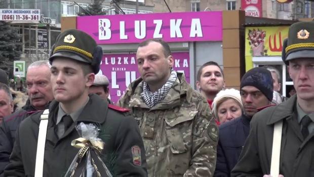 Васильків простився з Богданом Радченком. Фото: скріншот з відео.