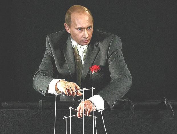 Путін планує керувати своїми маріонетками й далі. Ілюстрація: topwar.ru.