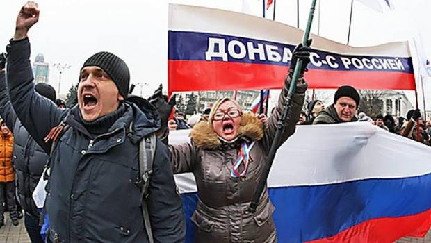 Сепаратисти на Донбасі. Ілюстрація:knk.media
