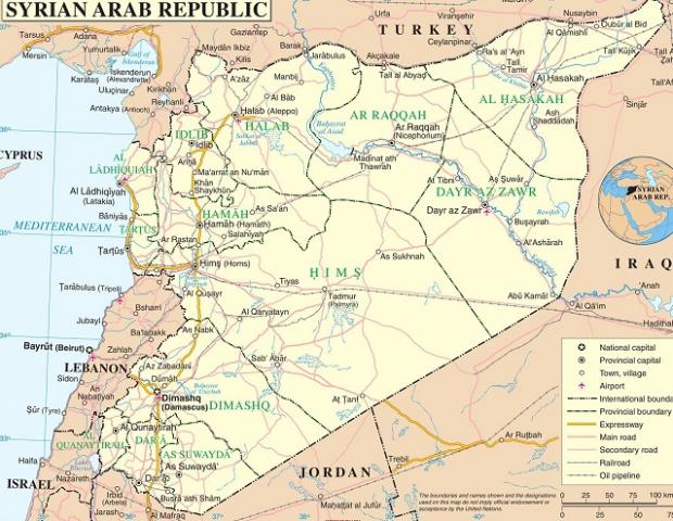 Сирія. Карта