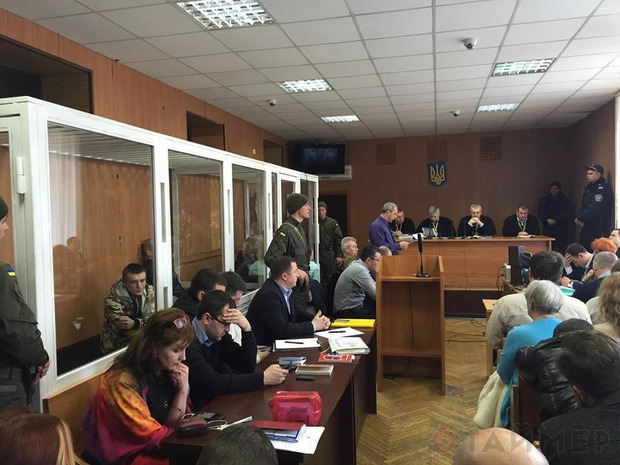 У Малиновському райсуді Одеси проходять слухання у справі 2 травня. Фото: timer-odessa.net.