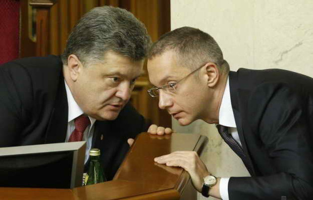 П.Порошенко і Б.Ложкін. Фото: sokrytoe.org.