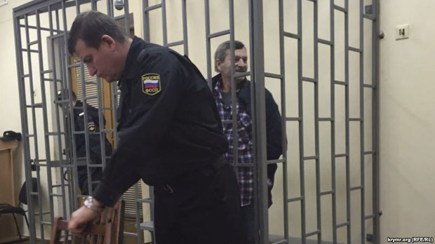 Ахтем Чийгоз на судилищі по "справі 26 лютого". Фото: Крим. Реалії.