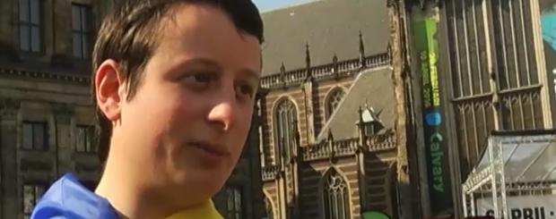 У Нідерландах відбулися заходи на підтримку України. Фото: скріншот з відео.