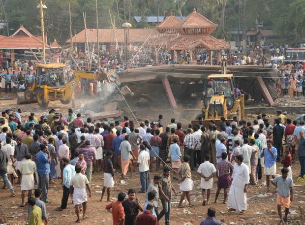 Пожежа в храмі Індостану забрала життя більше 100 чоловік. Фото: Hindu.
