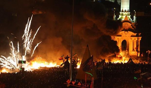 Протистояння на Майдані. Фото: Обозреватель.