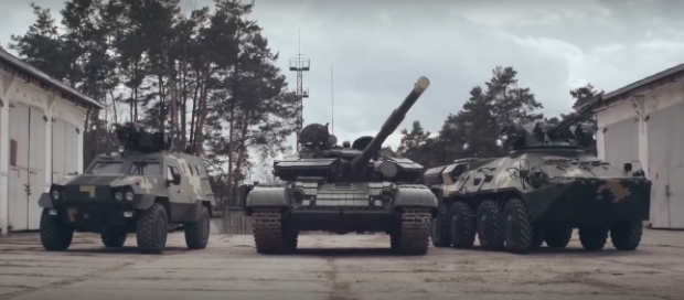 Українська військова техніка. Фото: скріншот з відео.