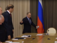 Відігрався за відірвану ручку джипа: Путін дорікнув Рогозіну за його зовнішній вигляд (відео)