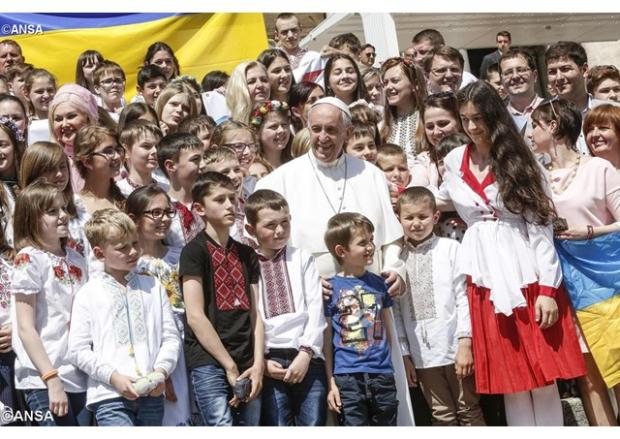 Зустріч Папи з українськими дітьми. Фото://en.radiovaticana.va/