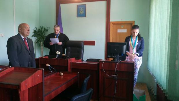Геннадій Москаль на засіданні місцевого суду. Фото:http://moskal.in.ua/