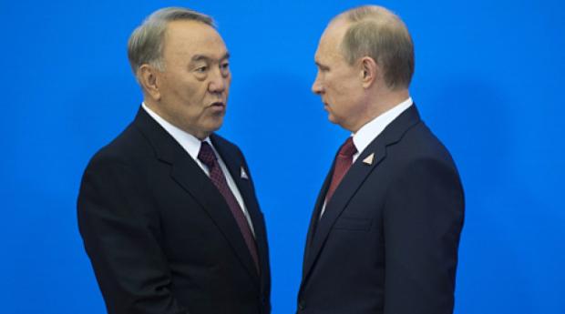 Назарбаєв і Путін. Ілюстрація:tengrinews.kz