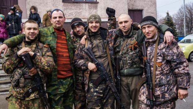 Російські бойовики на Луганщині. Фото: news.bigmir.net.