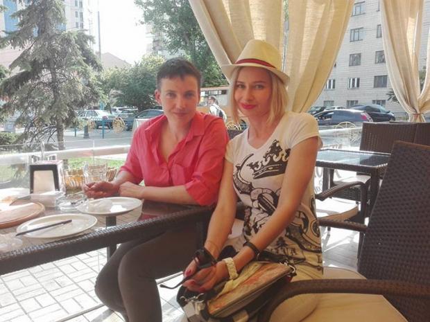 Надія Савченко та Марія Варфоломеєва. Фото: "Фейсбук".