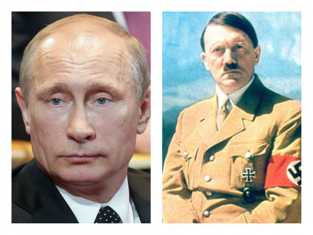 Путін і Гітлер. Ілюстрація:zn.ua