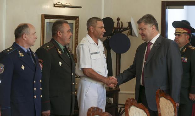 Ігор Воронченко офіційно став командувачем ВМС. Фото: прес-служба президента України.