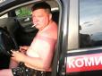 Скрепи рулять: П'яний співробітник Слідчого комітету РФ без штанів, зате  з мигалками ганяв на службовому авто