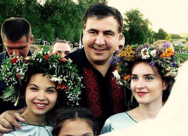 Міхеїл Саакашвілі на святі Івана Купала. Фото: http:on.od.ua