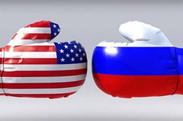 США проти Росії. Ілюстрація: kyky.org.
