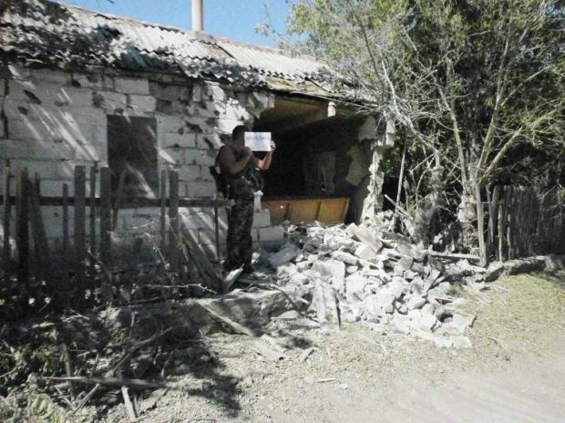 Гранітне. За два роки війни в цьому місті знищено 600 будинків.  Фото: rian.com.ua