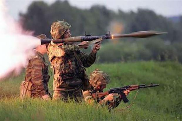 Російські бойовики на Донбасі. Фото: uapress.info.