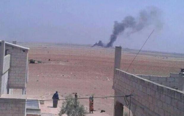 Сьогодні у Сирії був збитий російський вертоліт Мі-8. Фото: Твіттер.