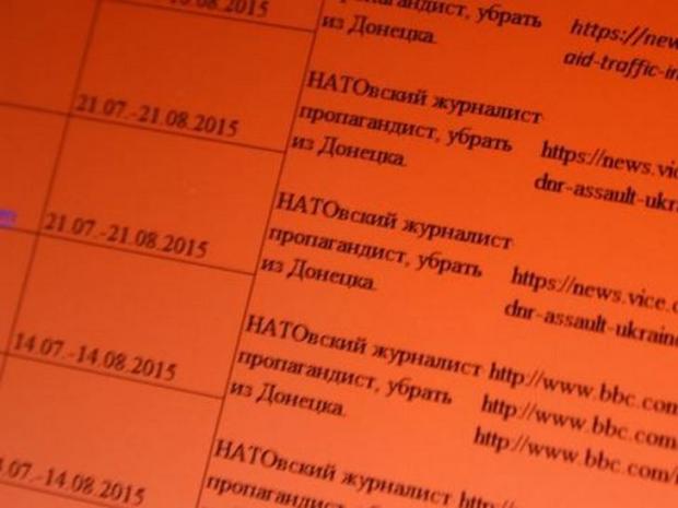 Листування "ДНР"-івців щодо фільтрації журналістів потрапило у мережу. Фото з сайту dn.depo.ua